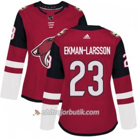 Dame Ishockey Arizona Coyotes Tröja Oliver Ekman-Larsson 23 Adidas 2017-2018 Vinröd Authentic